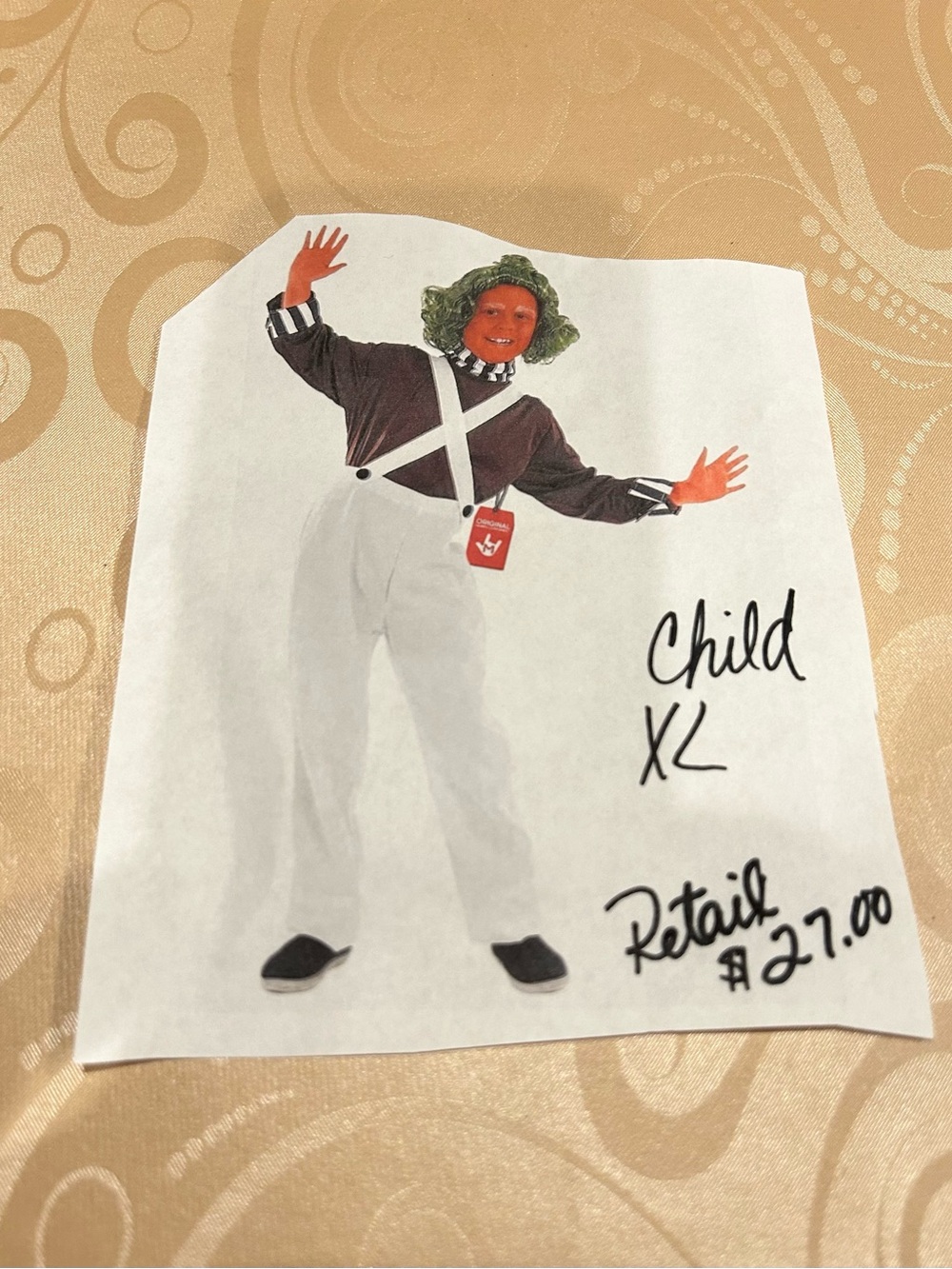 Oompa Loompa Costume - Child XL